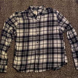 Navy/White True Craft flannel size large.